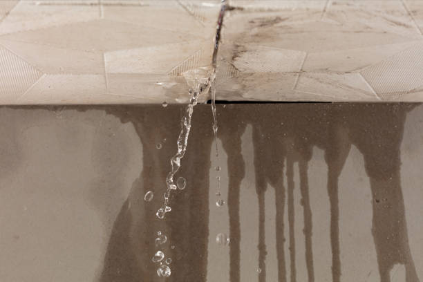 Professional Burst Pipe Cleanup technician working in Rockport, TX